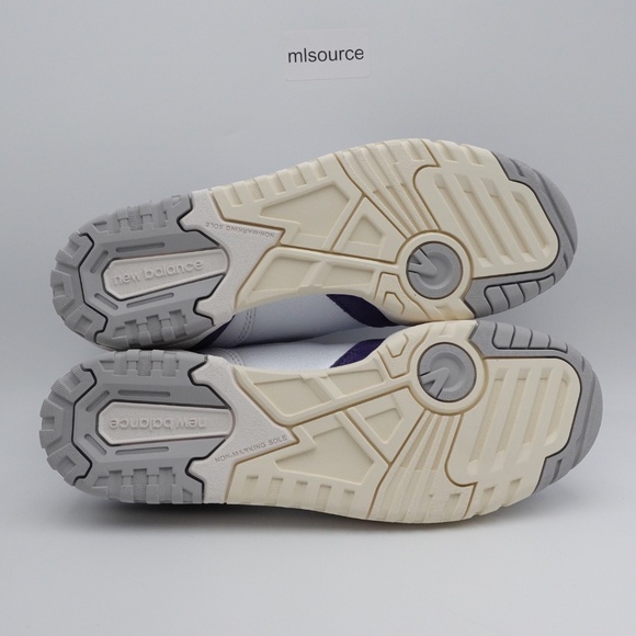 NEW New Balance 550 Leather Sneakers BB550BWG White - Picture 6 of 7